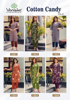 Vaniska cotton candy vol 1 wholesale dealers of kurtis in india